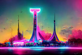 Abstract Vortex market futuristic interface illustration